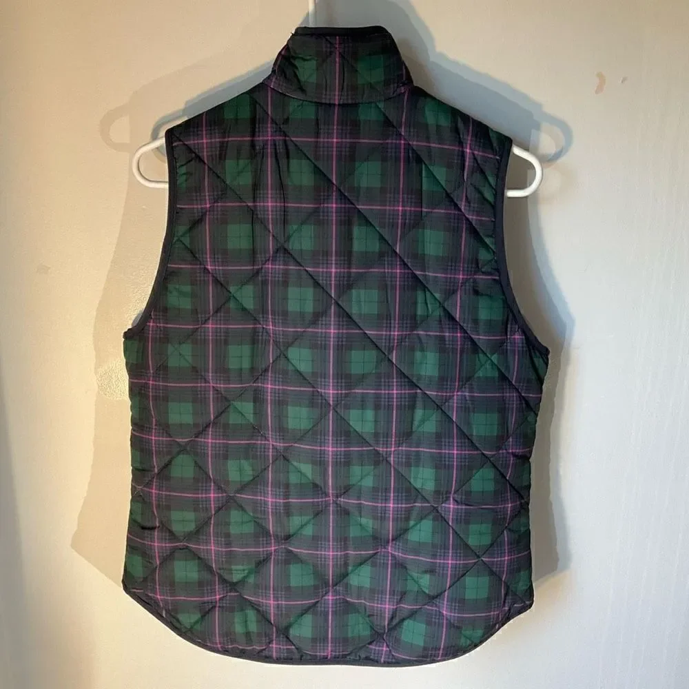 J Crew Factory Plaid Teddie Vest, Small. Heritage ralphlaurenchristmas preppy